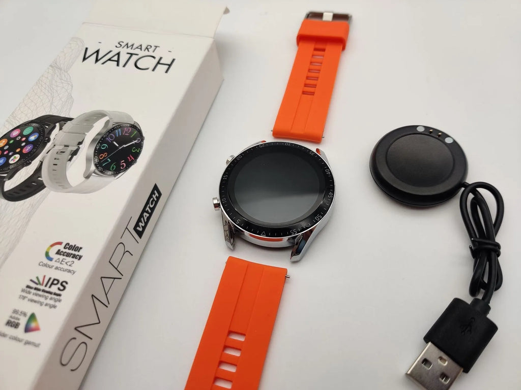 Round smart Bluetooth calling watch with aluminium alloy case and TFT touch screen