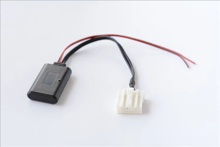 Black Bluetooth audio adapter cable for Mazda cars with AUX port, compatible with 2006+ models.