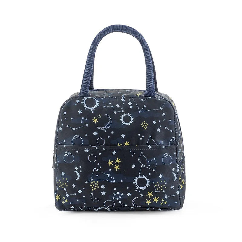Thermal lunch bag with aluminium foil insulation in four colour options