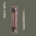 Industrial-style retro flute wall lamp made of iron in black, bronze, rust, or silver finish.