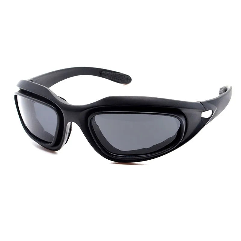 Tactical polarized sunglasses for cycling with full rim sports frame