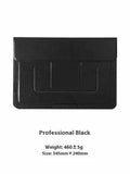Integrated dual-angle laptop bracket bag set for 13.3-inch notebooks in black and brown colours