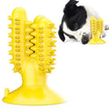 Cactus Lake Blue TPR silicone dog molar toy shaped like a corn dog for dental chewing