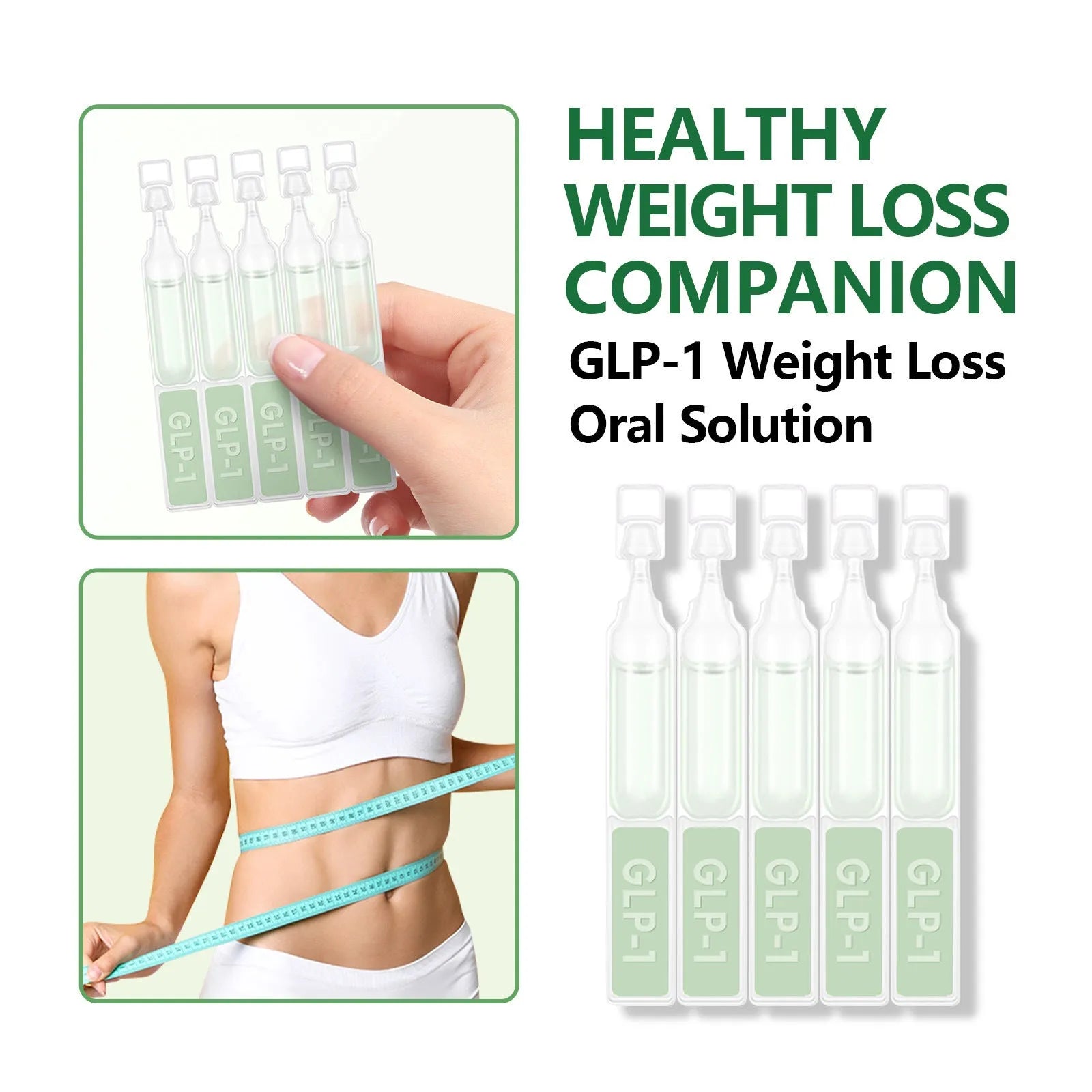 Abdomen slimming body shaping care drops in boxed packaging with 5 pieces and 50g net content