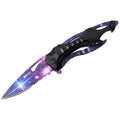 CS GO Karambit knife pattern car sticker in colour 01, shown in 13cm size on a vehicle panel.