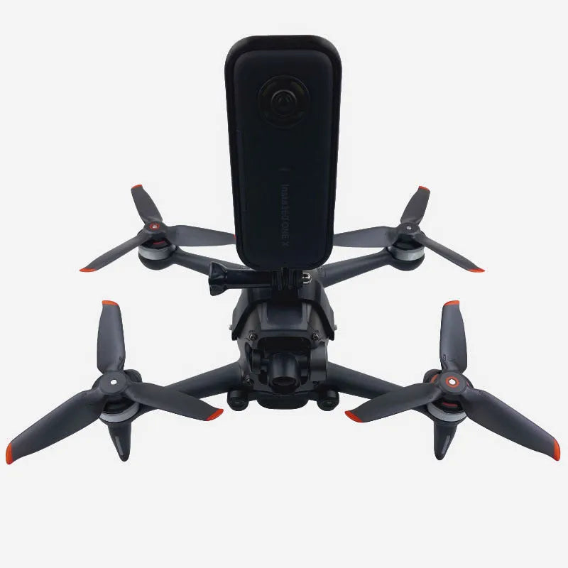 FPV drone action camera expansion bracket with GoPro connector and protective sponge