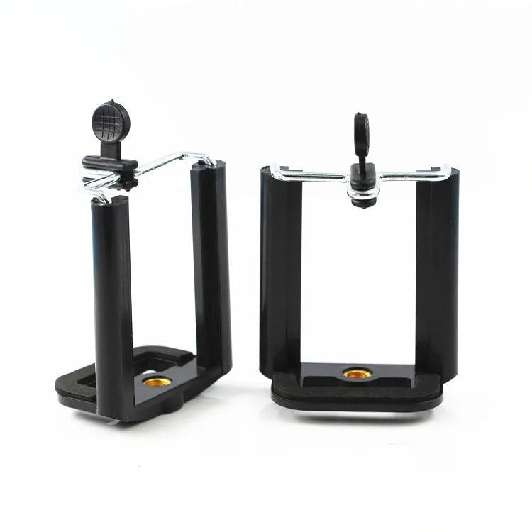 Black plastic U-clip mobile phone handlebar mounting bracket for bikes and motorcycles