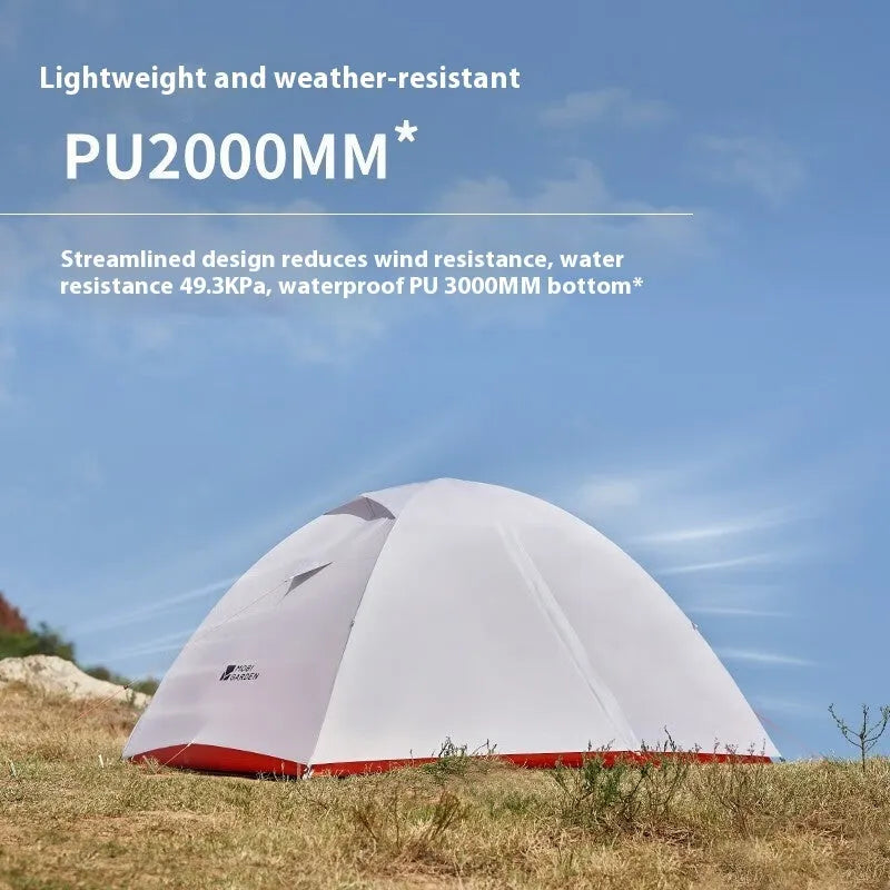 Double-size rainproof windproof floor mat for Cold Mountain UL2 EXO tent, outdoor camping groundsheet