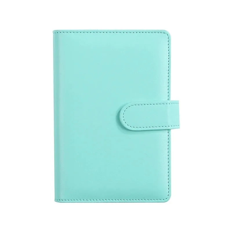A5 PU leather notebook shell with zipper closure in solid colour options