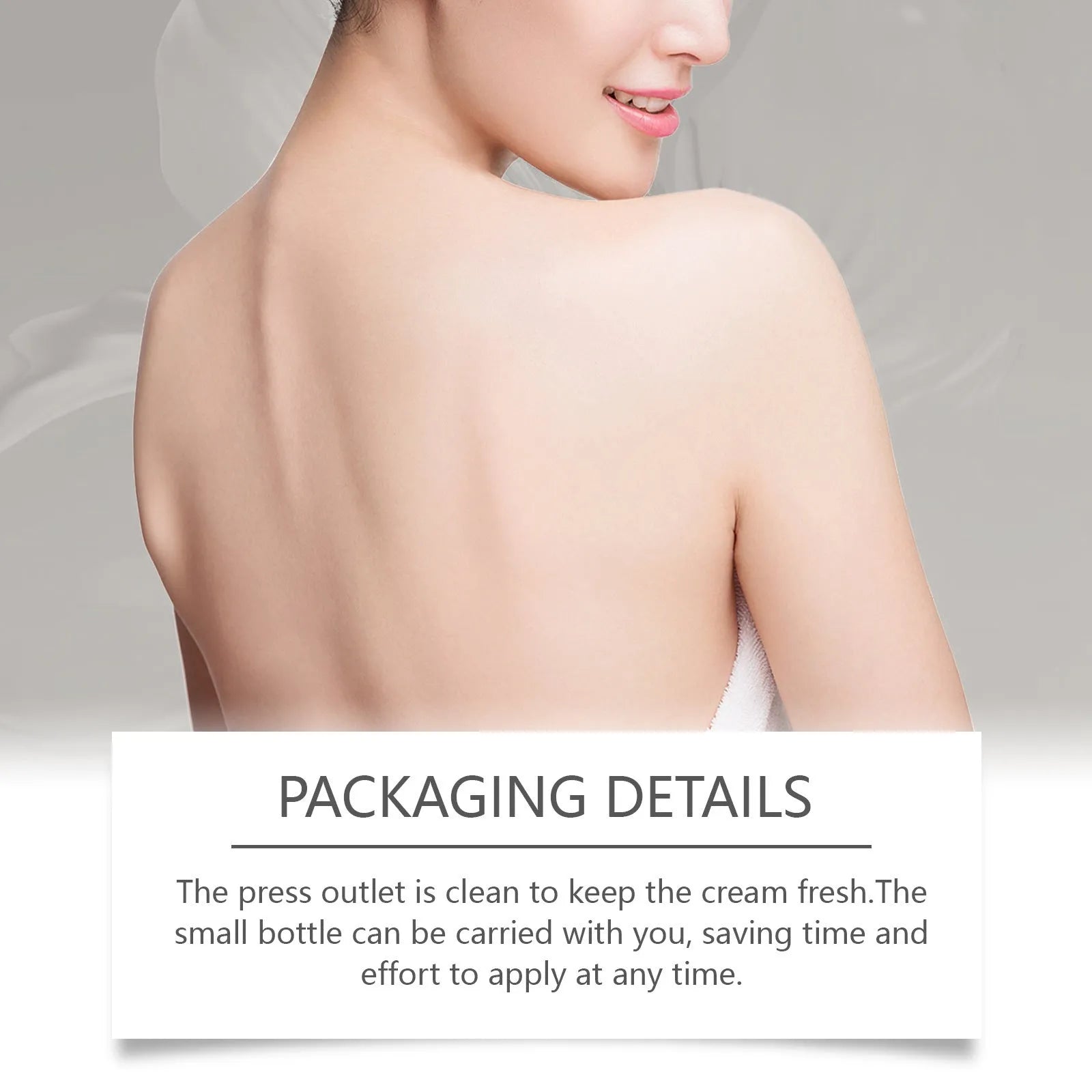 75g jar of skin neck repair cream with bifidobacterium and mint leaf ingredients