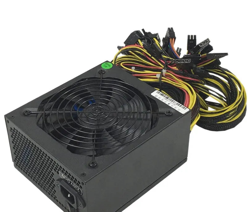 Black server power supply unit with high wattage rating for AMD CPU systems.