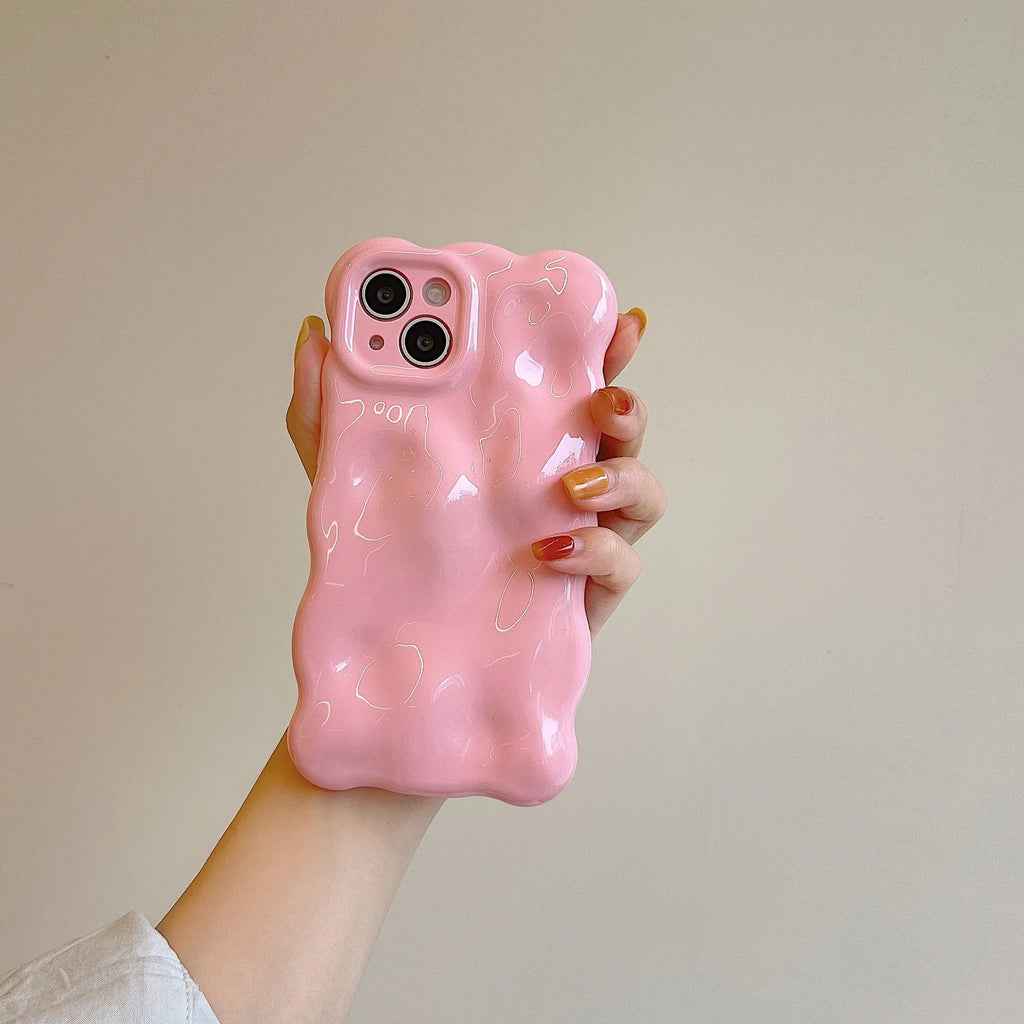 TPU phone case with irregular meteorite pattern in Taro Purple for iPhone