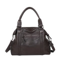 Women's retro trend crossbody bag in PU, black, with single shoulder strap and main compartment