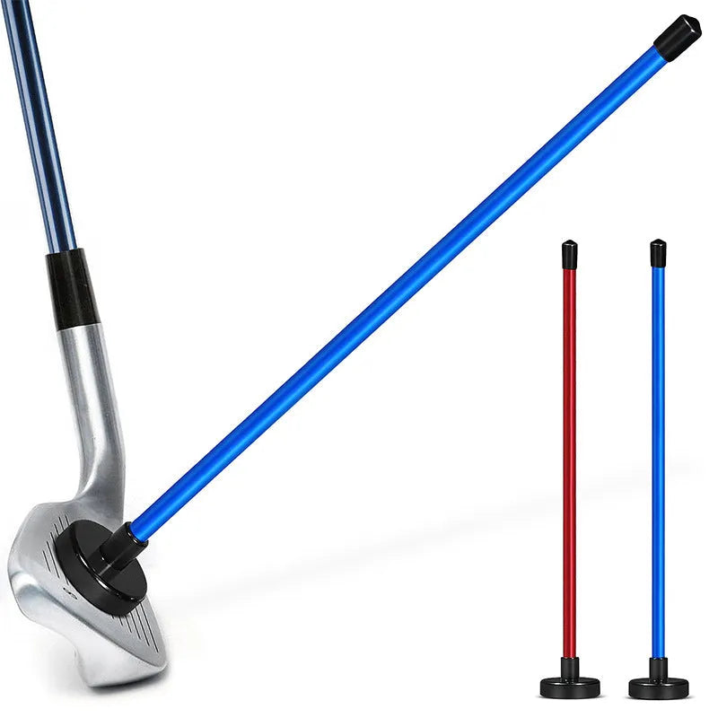 Aluminium alloy golf swing trainer with magnetic direction baseball bar in red colour