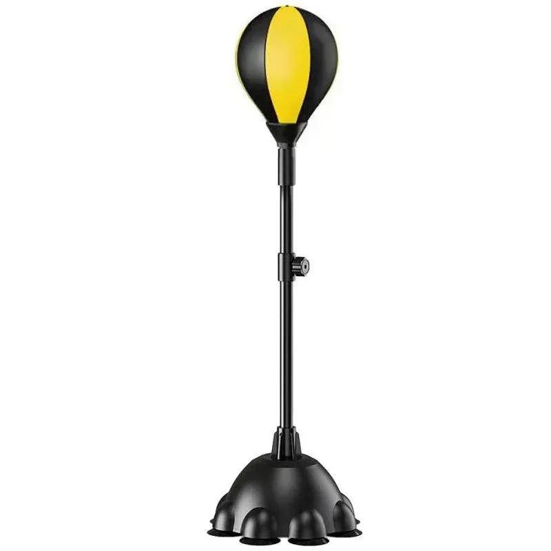Vertical adjustable boxing fitness equipment with plastic body 2.7kg in black red colour