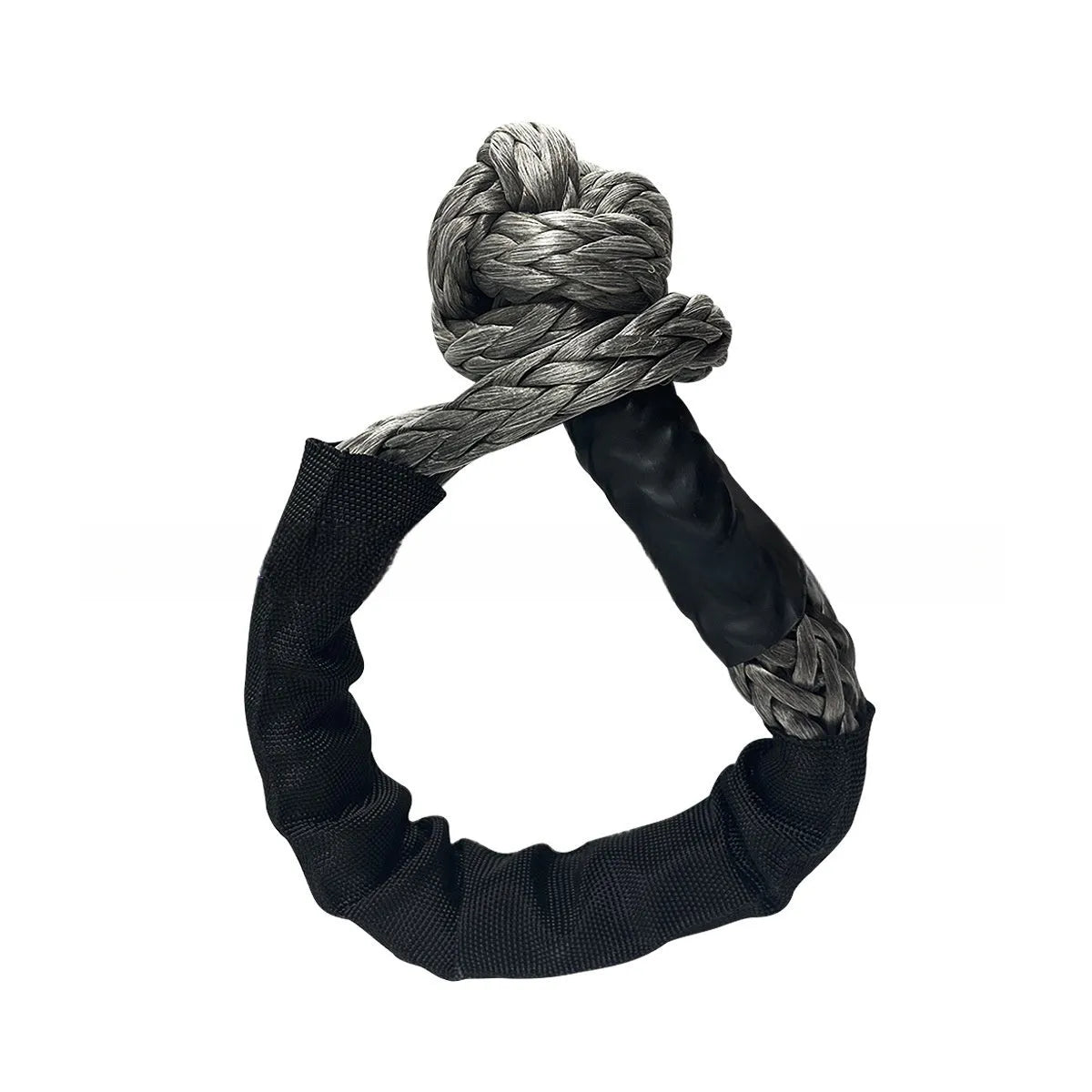 Polymer pimple soft shackle trailer rope for vehicle recovery with 12mm diameter and multiple colour options