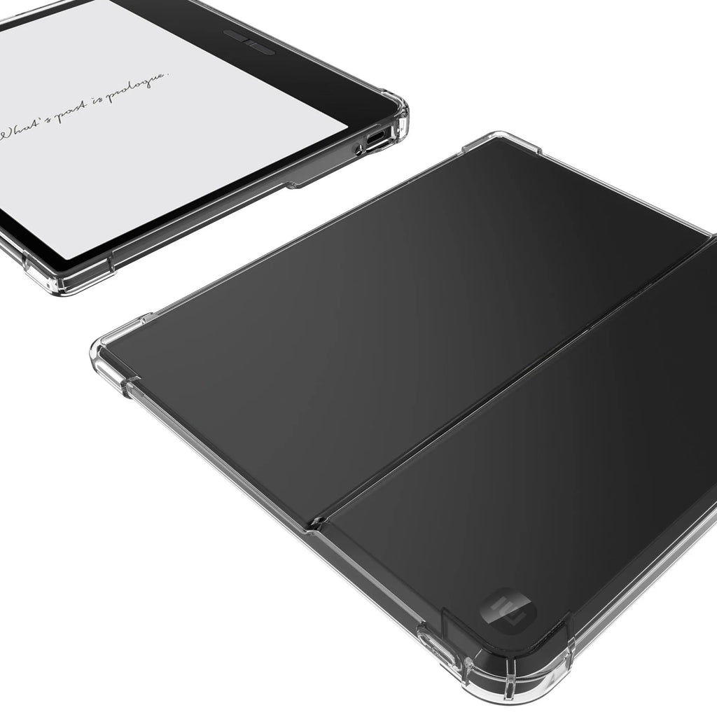 Transparent airbag protective phone case for a 7-inch Xiaomi e-reader on a white background.