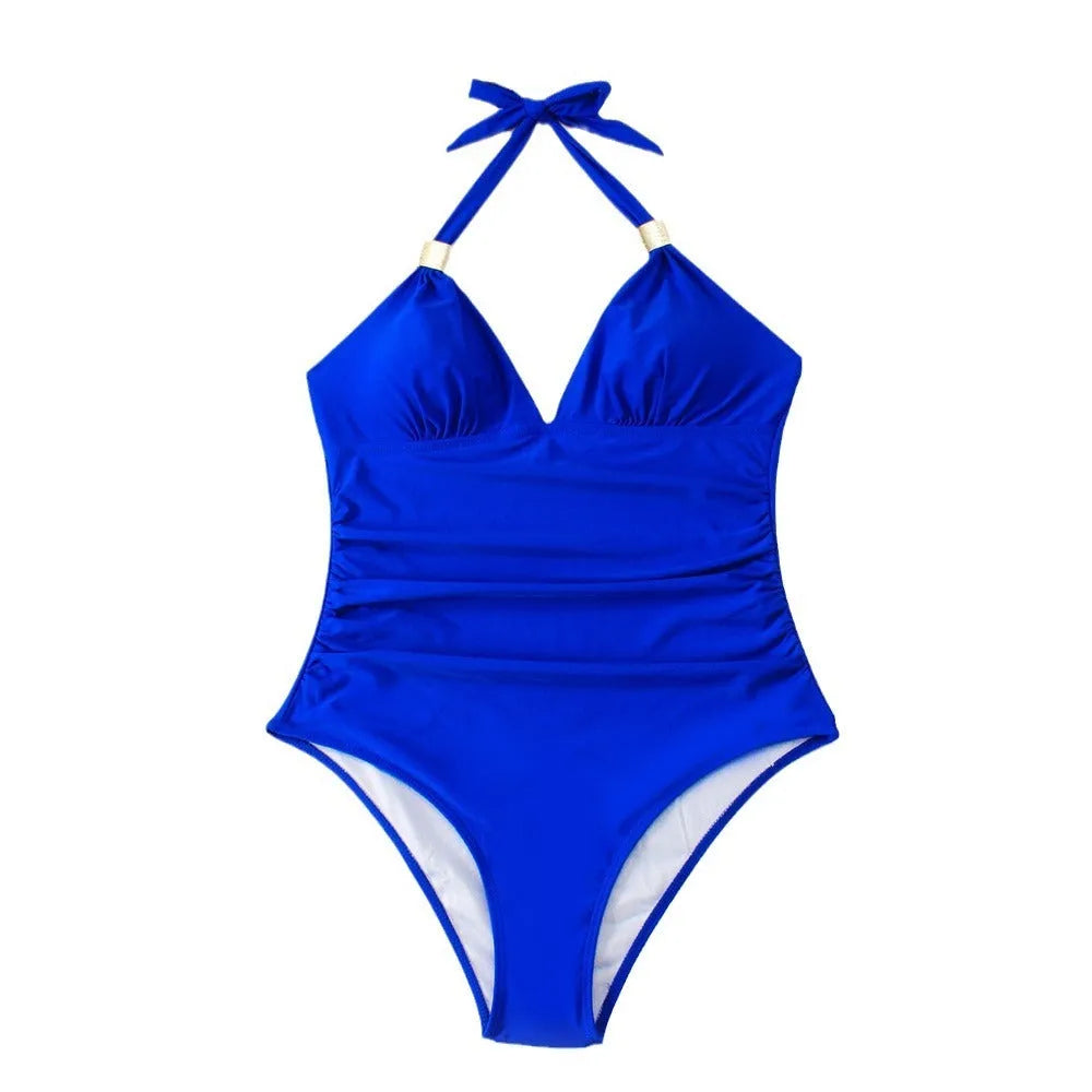 Women's quick-drying swimsuit in leopard print, made from thin polyester and spandex fabric.