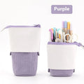 Korean style corduroy drop-down telescopic stationery case in multiple colour options