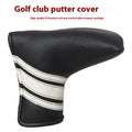 Black PU leather golf push rod sleeve case for club shaft protection