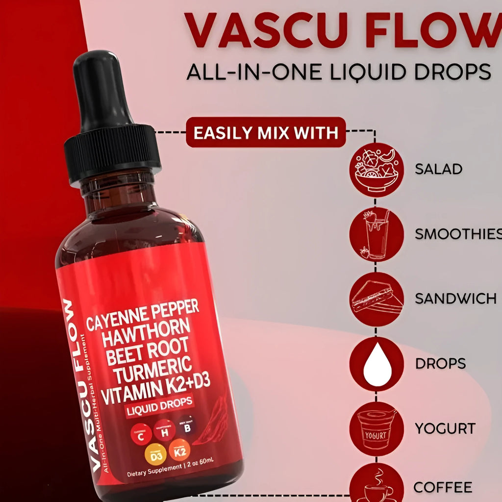 60ml bottle of Vitamin D3 K2 Hawthorn Fruit liquid supplement drops with a dropper