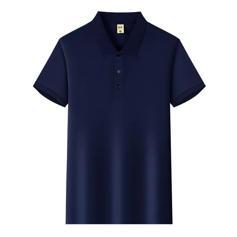 Ice silk short sleeve lapel business shirt in multiple colours with Asian sizing options