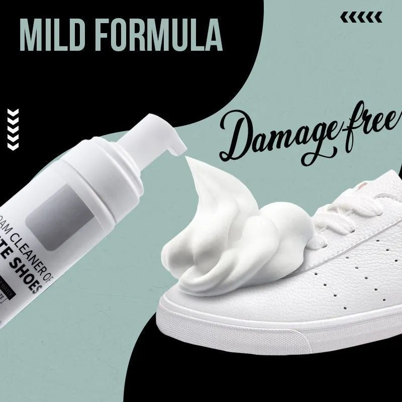 200ml little white shoe cleaner foam bottle for athletic shoes, sneakers and cloth shoes