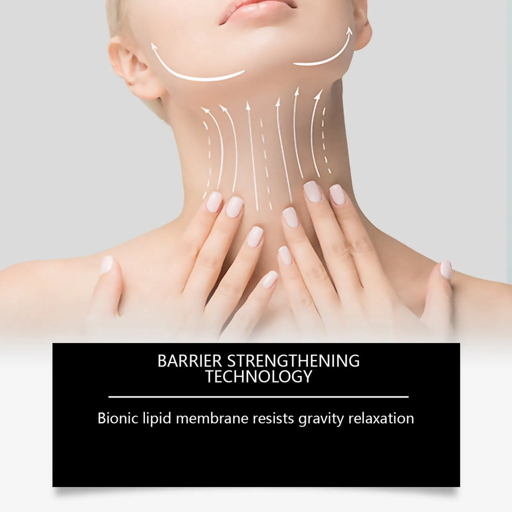 Jar of lifting and tightening neck cream with 50g capacity.