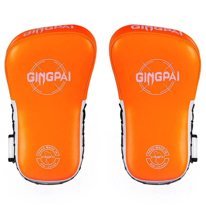 Children's hanging boxing leg target pads for martial arts training in selected colour pair