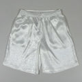 Men's black Tang suit style shorts with an elastic drawstring waistband for martial arts practice