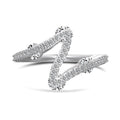 S925 sterling silver ring with zircon, electroplated, heart or geometric shape, sizes 5 to 9