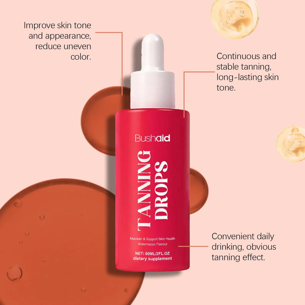 60ml bottle of natural beauty black serum droplets with droplet applicator