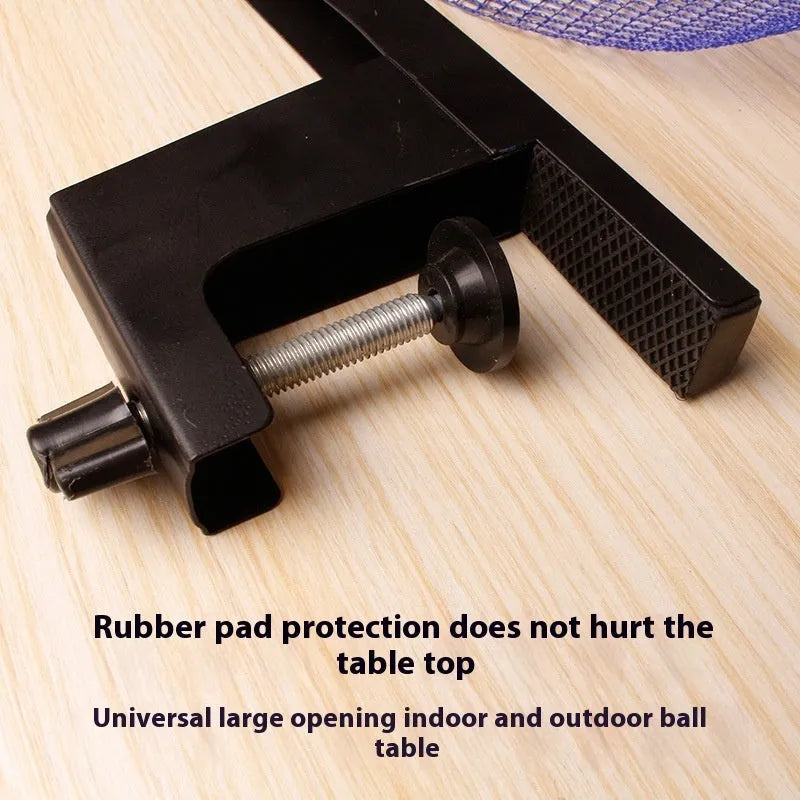 Universal large table tennis post clip with thickened construction for indoor open grid tables