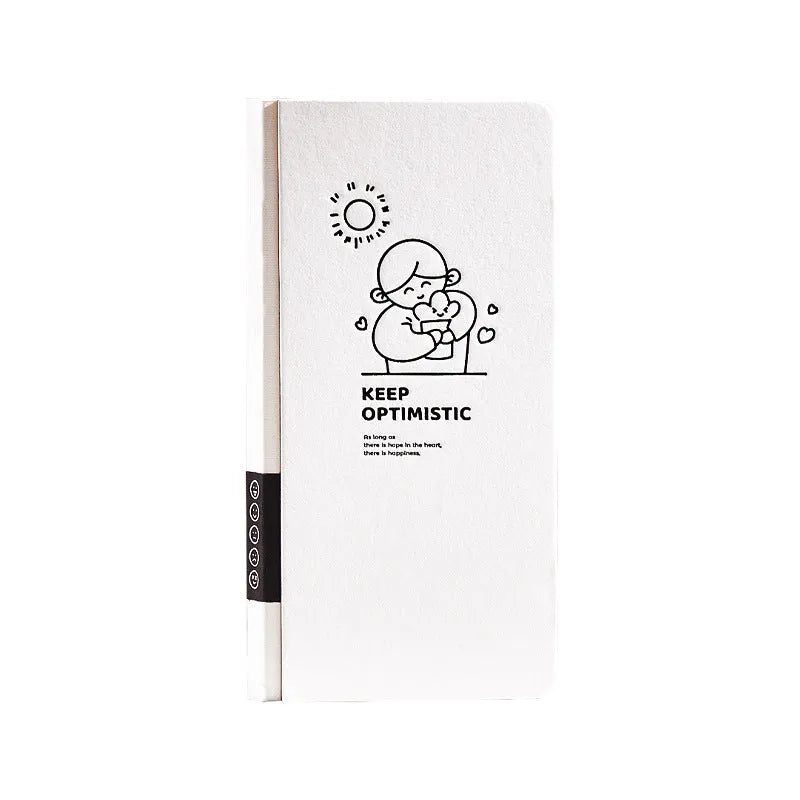 Children's plaid mesh notebook with paper cover in simple style, includes stickers