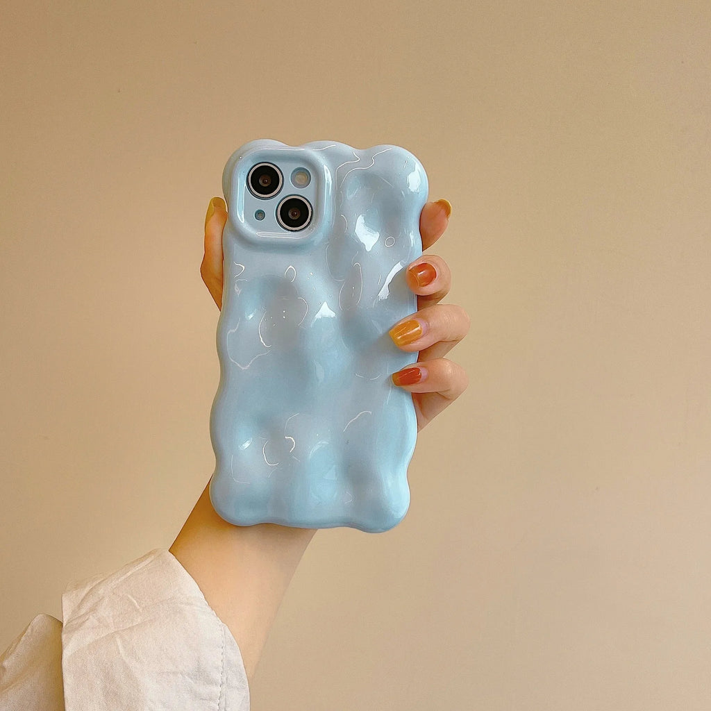 TPU phone case with irregular meteorite pattern in Taro Purple for iPhone