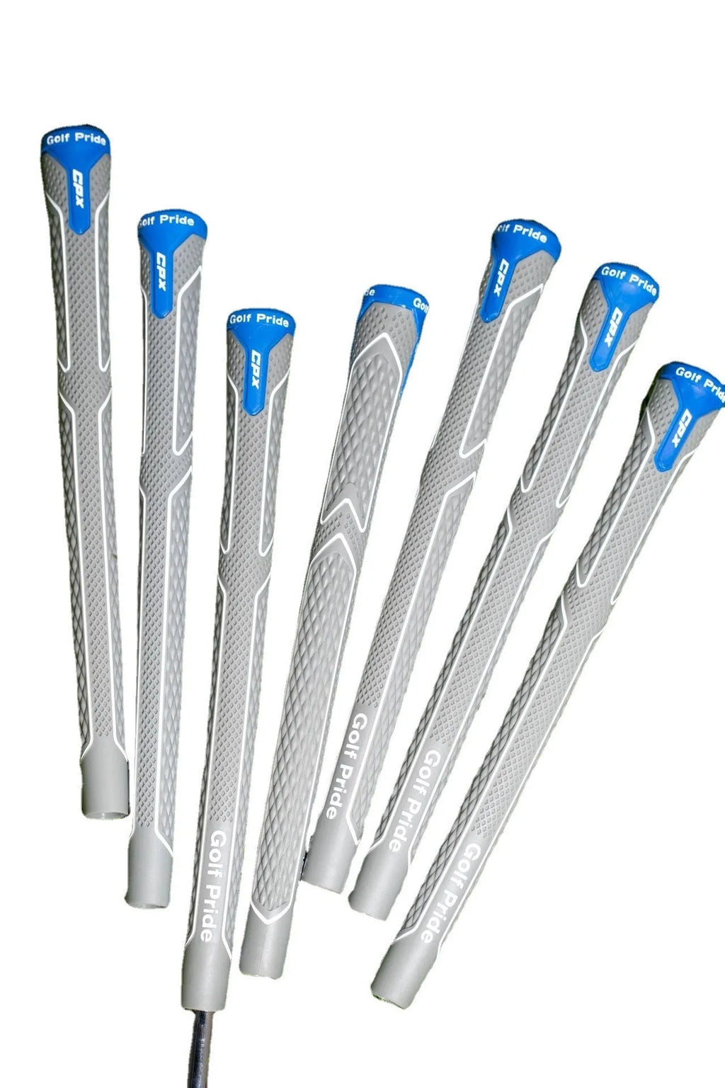 Natural rubber and cotton yarn golf club grip in female, standard, medium and large sizes