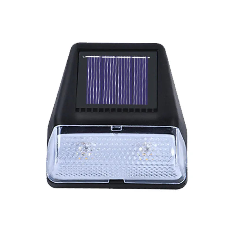 Solar outdoor rainproof IP65 LED wall lamp 75x70x50mm for courtyard garden steps and fence