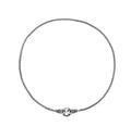 S925 sterling silver clavicle necklace for women with silver finish showing chain and pendant