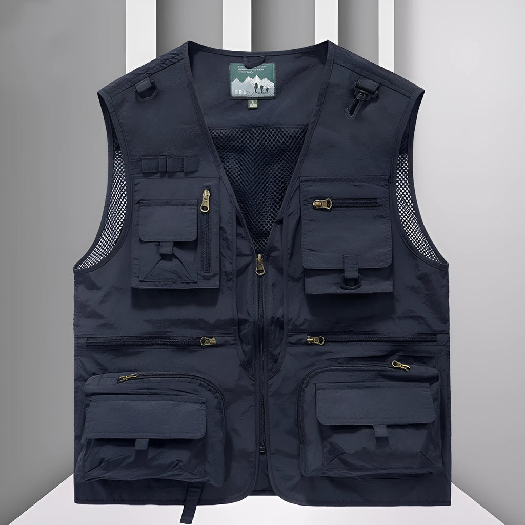 Men's nylon mesh quick-drying vest, loose fit sleeveless training top, sizes S to 6XL