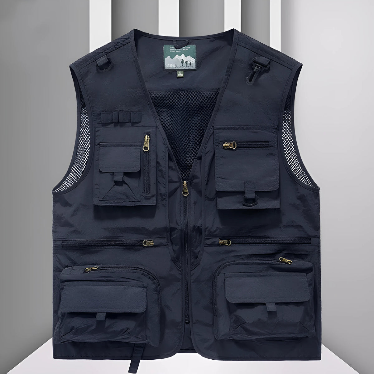 Men's nylon mesh quick-drying vest, loose fit sleeveless training top, sizes S to 6XL