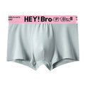Pure cotton men's boyshorts in black with simple contrast colour detail, size L-4XL