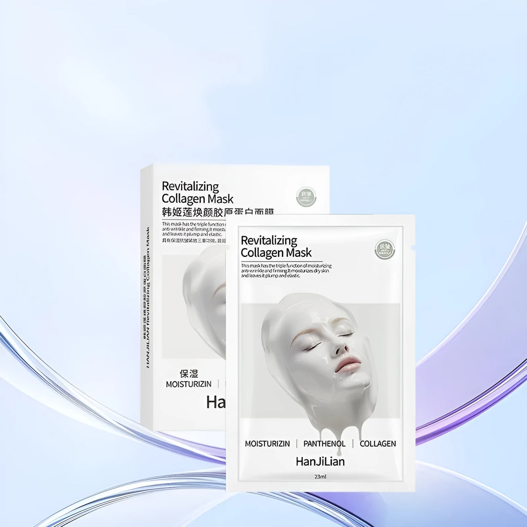 HANJILIAN box of five collagen facial mask sheets for autumn and winter moisturising
