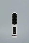 Portable charging negative ion straight hair comb in white, dark blue, or grey colour