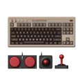 Retro C64-style wireless mechanical gaming keyboard with Bluetooth connectivity