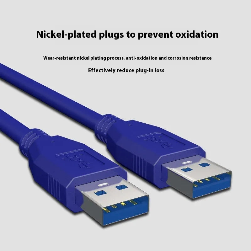 USB 3.0 A-to-A male-to-male data cable for hard disk boxes in various lengths