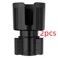 Matte black adjustable car cup holder expander for oversized bottles and cups