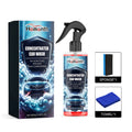 Car exterior cleaner concentrate kit with 100ml PE bottle, sponge applicator, and microfiber cloth