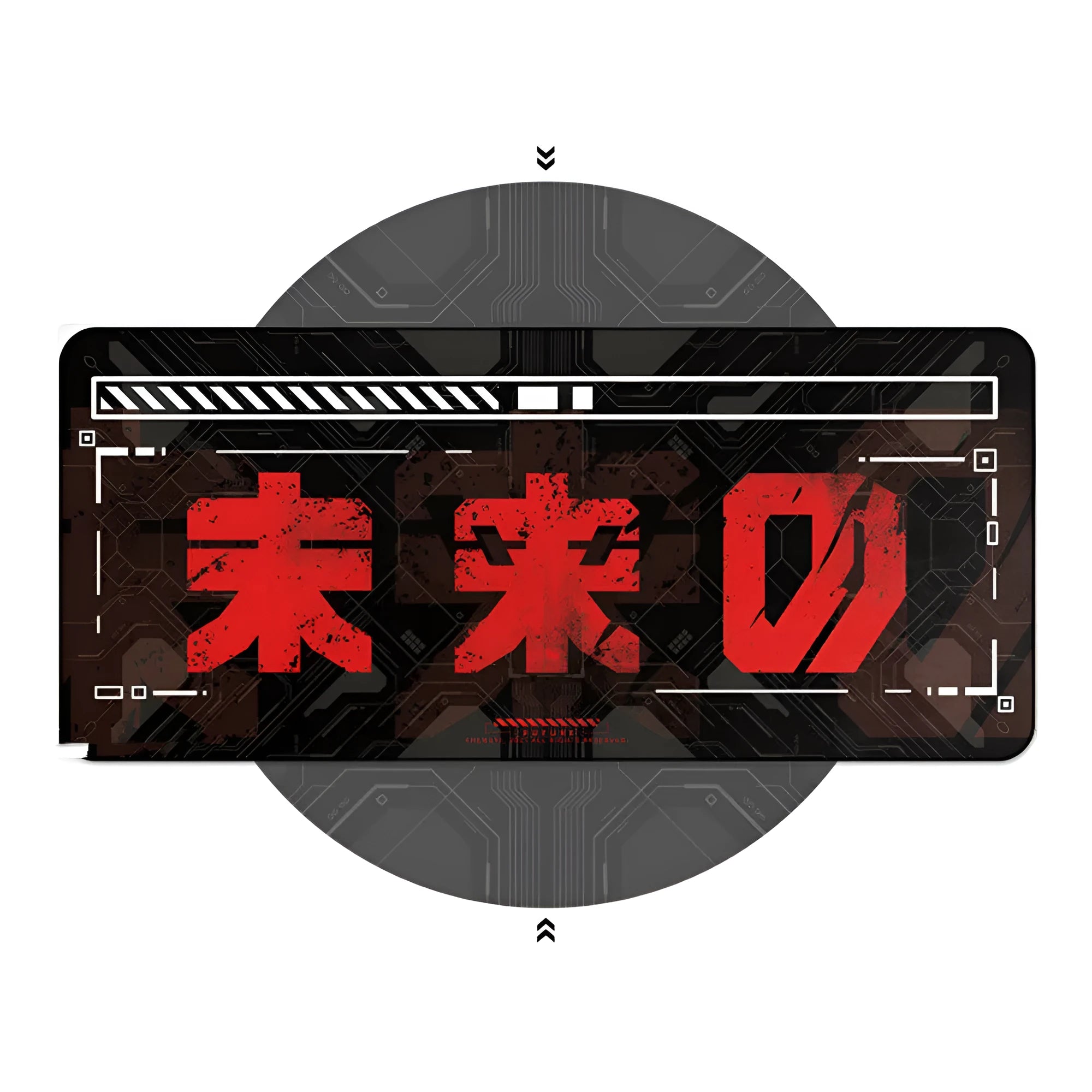 Black and red futuristic waterproof gaming mouse pad on a desk, 900x400x4mm size