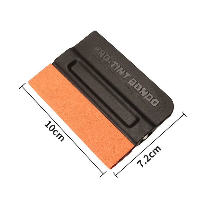 ABS plastic car vinyl wrap film application scraper with choice of deerskin or wool pads