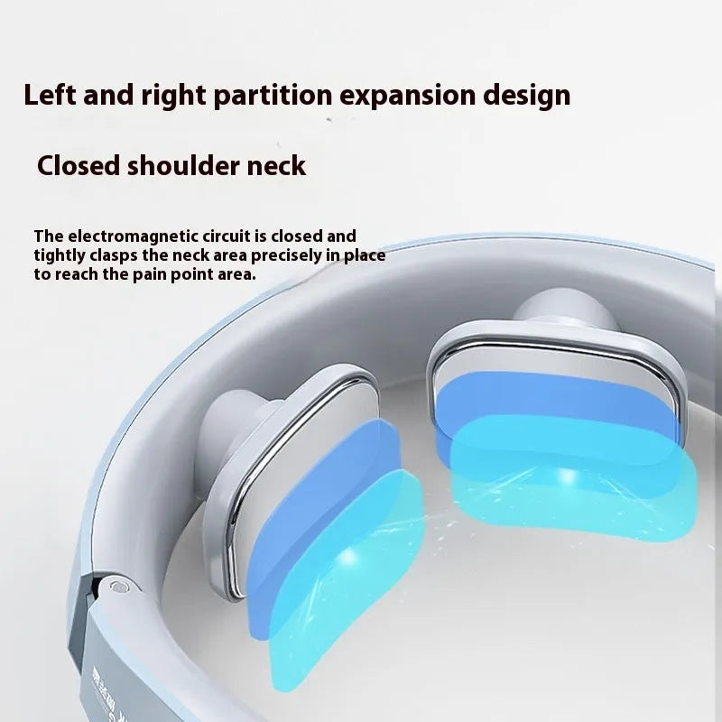 Lake Blue rechargeable EMS neck massager with vibration massage and heating function for adults
